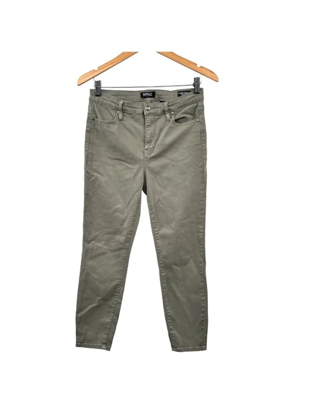 Buffalo David Britton Womens Havana Skinny Ankle Jeans Sage Green Size 6/28